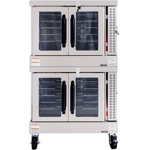 Vulcan VC44GD Double Deck Gas Convection Oven, Silver