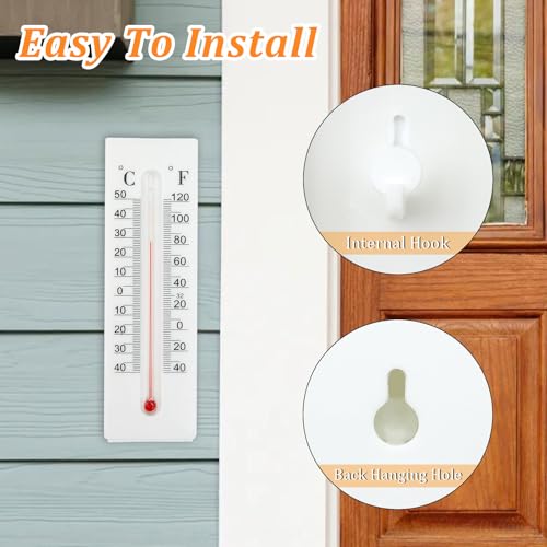 Dexspoeny Thermometer Key Lock Box - Waterproof Outdoor Hidden Safe for Keys & Valuables (1PCS)