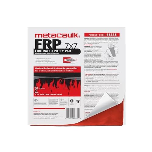 RectorSeal Metacaulk Firestop Putty Pad 66335, Easy Installation, Firestop, 7"X7"