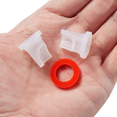 LitKiwi 5-Pack Beer Keg Coupler Check Valve & 5-Pack Washer Gaskets for Sankey D Type