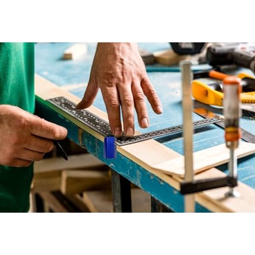 Tall Stair Gauges for Framing Square, Carabiner Stair guages Knobs Tool for Carpentry Squares Stair and Rafter Gauge Clamps