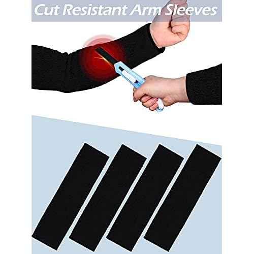 Geyoga 2 Pairs Forearm Sleeve for Men Women Arm Protectors for Thin Skin and Bruising Cut Dog Bite Resistant