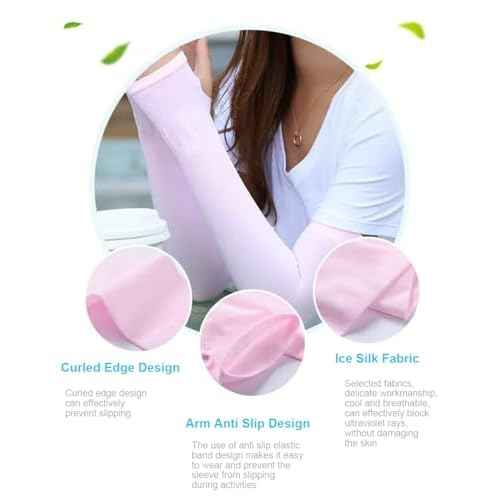 6 Pairs UV Protection Arm Sleeves for Men Women Cooling Tattoo Cover Up, Sun Compression Sleeve Breathable Multicolor