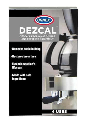 Urnex Descaling Powder Solution – 4 Uses for Keurig 1.0/2.0, Coffee & Espresso Machines, Kettles