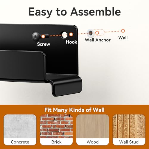 Heavy Duty Ladder Hooks 2 Pack for Garage Wall Storage - Supports Ladders, Chairs & Patio Furniture