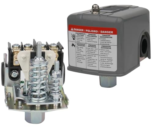 WHK-PS01 Water Pressure Switch for Well Pump 40-60 PSI – Adjustable, UL Certified