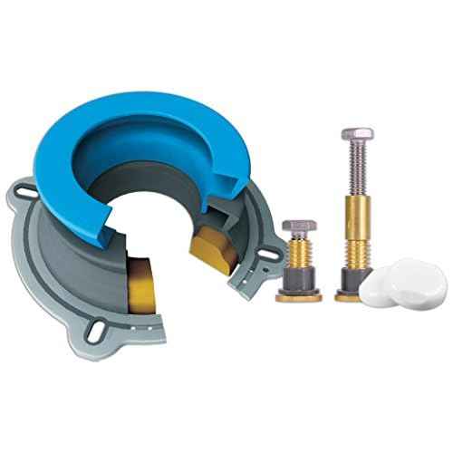 DANCO All-in-One Toilet Installation Kit, Perfect Seal Wax Ring & Zero Cut Bolts, Toilet Repair, Wax-Free, Mounting Toilet Bolts (10879X)
