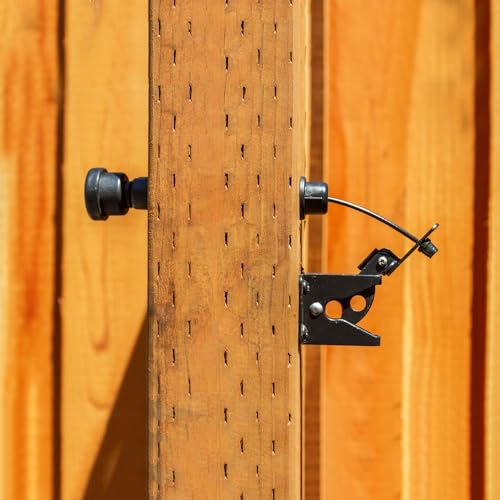 GH Gate Latch Complete Kit Dual Sided Outdoor Gate Lock for Wood Vinyl Metal Fences