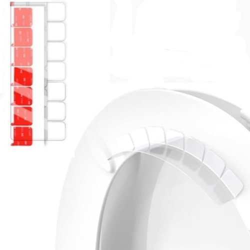 Transparent Toilet Seat Pee Guard - Urine Deflector Splash Guard for Round Toilets Easy Install Prevent Spills Home Hotel Kid Adult