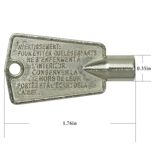 2-Pack Frigidaire Freezer Door Keys – Metal Key for Frigidaire Kenmore & More