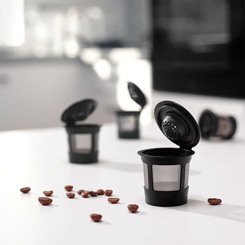 4 Black Reusable K Cups for Keurig Coffee Makers – GoodCups (Set of 4)