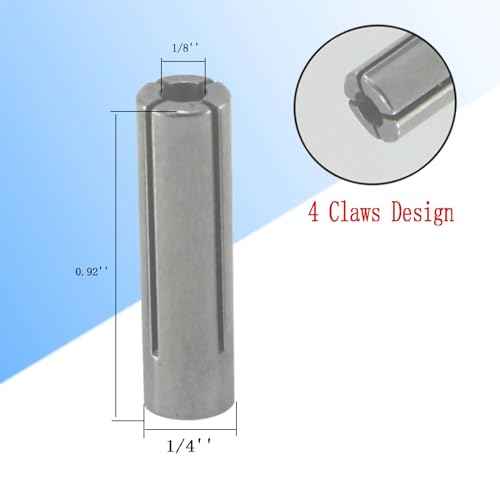 ?????? ???? 5 Pieces Collet Adapter Die Grinder Chuck Driver Adapter 1/4" to 1/8" CNC Engraving Bit Router Converter for Engraving Milling Machine Tool