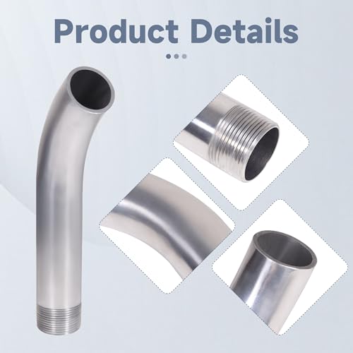 1.25in Curved Drain Fitting for Pitco/Anets Fryers – Stainless Steel Pipe Extension