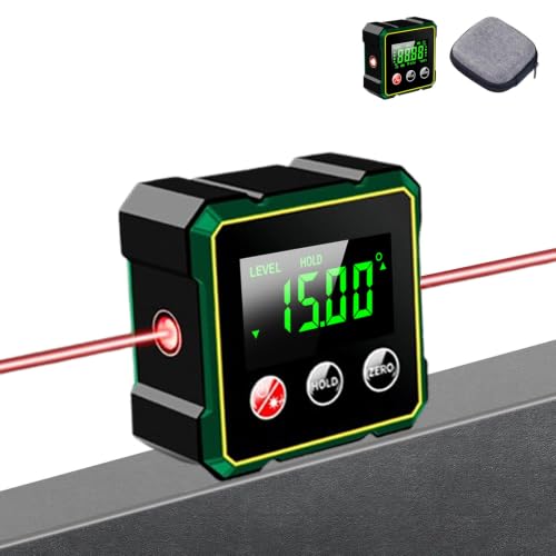 Laidawei Digital Angle Finder with Laser Level – 360° Inclinometer