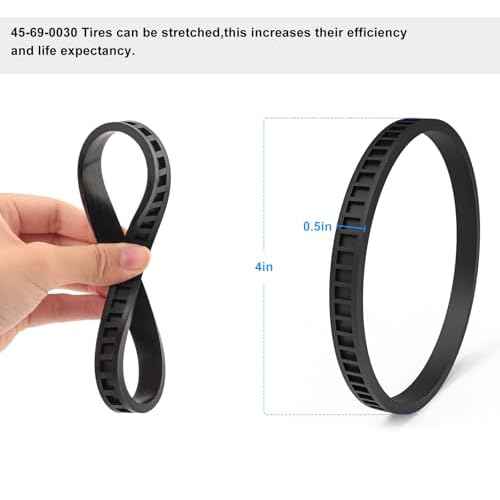 45-69-0030 Band Saw Tire FOR Mil BandSaw Compact Pulley Tires 2629-20 6242-6 2429-20 (4.0" Diameter Tires)- 2 Pack