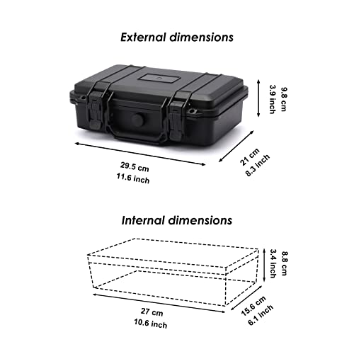 CASOMAN 11.5 Inch IP67 Waterproof Explosion-Proof Box with Customizable Foam