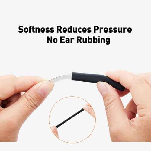 Glasses Ear Cushion, Non Slip Soft Silicone Eyeglass Ear Cushions, Anti-Slip Comfort Eyeglasses Temple Tips Sleeve Retainer