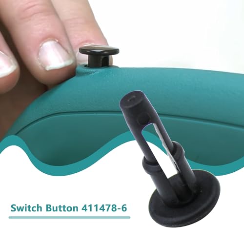 Switch Button 411478-6 Fits for MAKITA Mitre Saw LS1214 LS1013 LS1040 LS1212 2414B BLS712 BLS820 (2 Pcs)