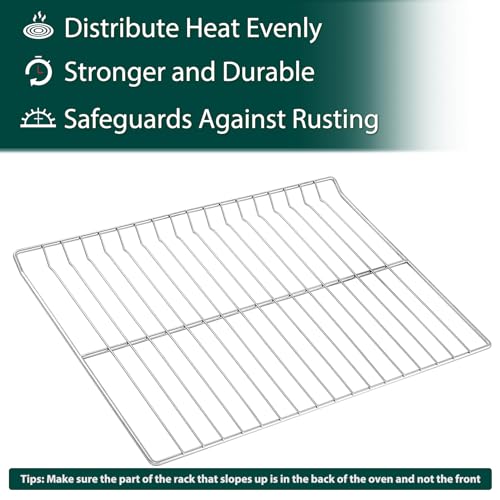 Anniparts 2-Pack GE WB48T10095 Oven Rack 304 Stainless Steel, 23.75 x 17.38 in - Upgraded Fits GE Hotpoint XL44