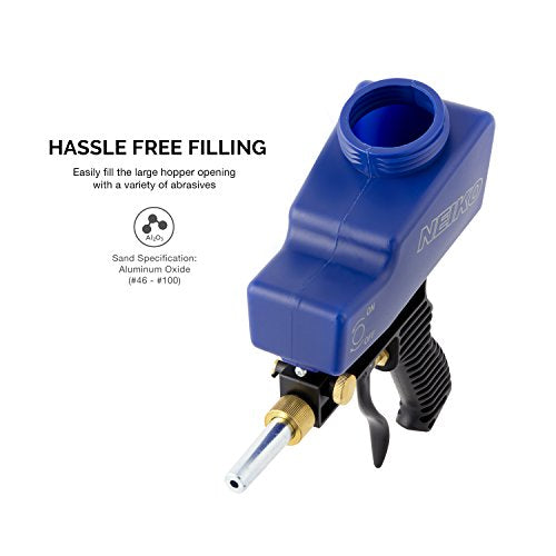 NEIKO 30068A Air Sand Blaster Gun | Remove Paint, Rust, Stains, and