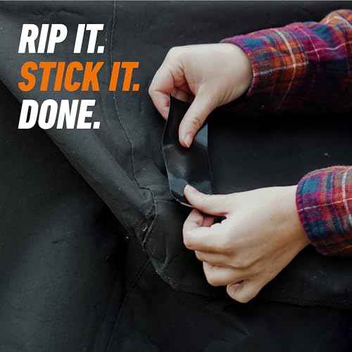 Gorilla All Weather Duct Tape, Black, 1.88" x 25 yd (Pack of 1) - UV and Temperature Resistant Waterproof Tape for Outdoor Repairs