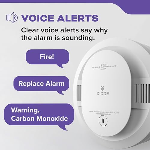 Kidde 10-Year Battery Smoke & Carbon Monoxide Detector - 1 Pack Model 30CUD10-V