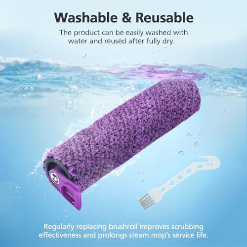 JORAIR SD201 Brush Roll Replacement for Shark Steam Mop SD200/SD201 SD201C SD205 – 3 Pack