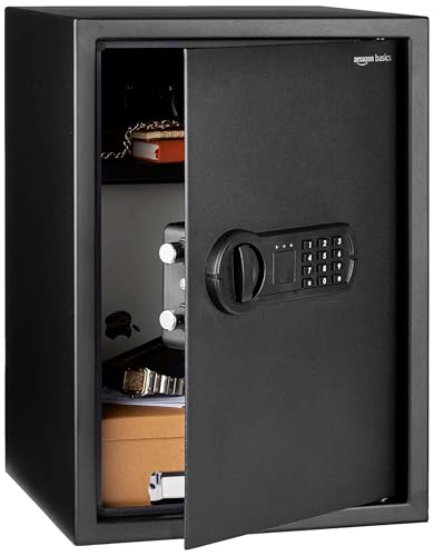 Amazon Basics 1.8 Cu Ft Steel Home Security Safe with Electronic Keypad Lock