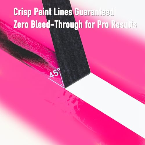 GEYYANG Black Painters Tape, 1 Inch x 55 Yards x 2 Rolls, Black Masking Tape for Painting, DIY Crafts, Home & Auto | No Residue, Multi-Surface Adhesion