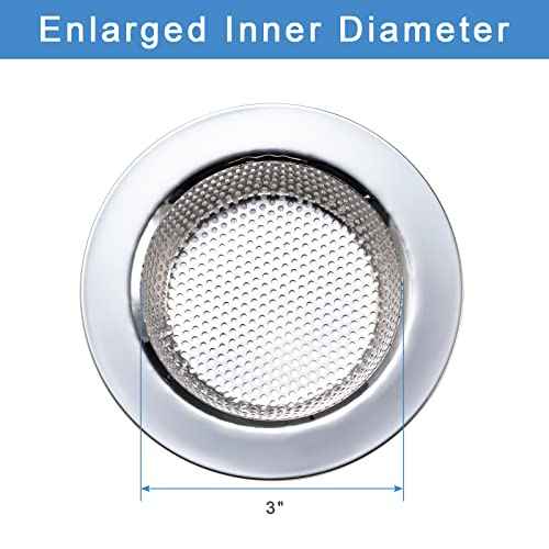 2 Pcs Sink Strainer for Most Kitchen Sink Drain Basket, Upgraded Double-Layer Safe Design Kitchen Sink Strainer (Outer Diameter 4.5 Inch)