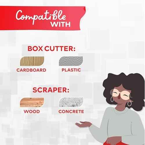 XFasten 12-Pack Retractable Box Cutters with Safety Scraper Bulk Cardboard and Carton Mini Box Cutter Blades Pack | Pocket-Sized and Wiggling-Proof Box Opener for Cutting and Scraping