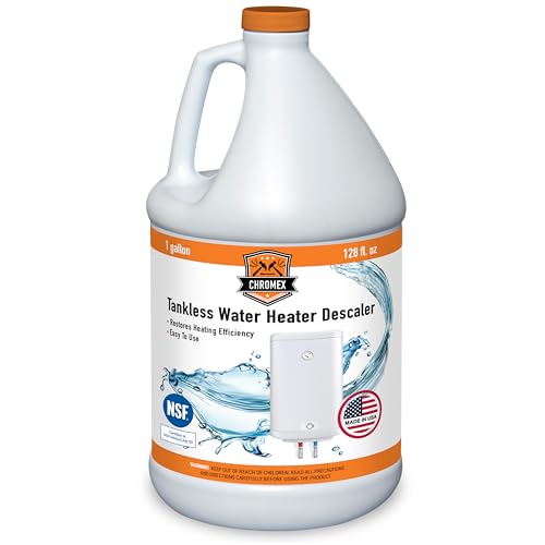 Chromex NSF-Certified Tankless Water Heater Descaling Solution 1 Gallon - Model THIS