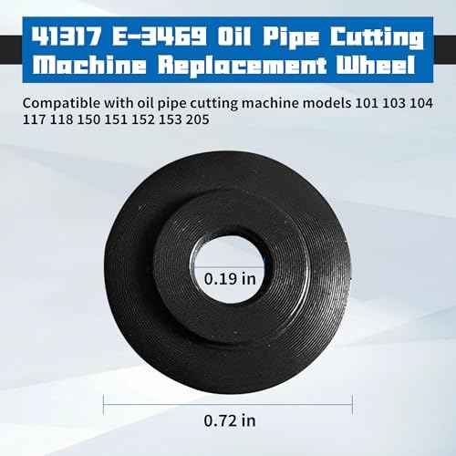41317 E-3469 Tubing Cutter Replacement Wheel (6-Pack) ? Compatible with RIDGID Models 101, 103, 104, 117, 118, 150, 151, 152, 153, 205 ? Copper Pipe Cutter Replacement Parts for Accurate Cutting