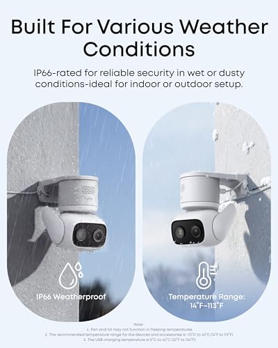 eufy Security Indoor/Outdoor Camera C31 White Solo Version with Color Night Vision