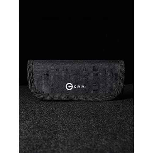 CIVIVI Nylon Utility Knife Pouch - for Carrying Folding Pocket Knives and Accessories - Includes A Polishing Cloth And Stickers C-01