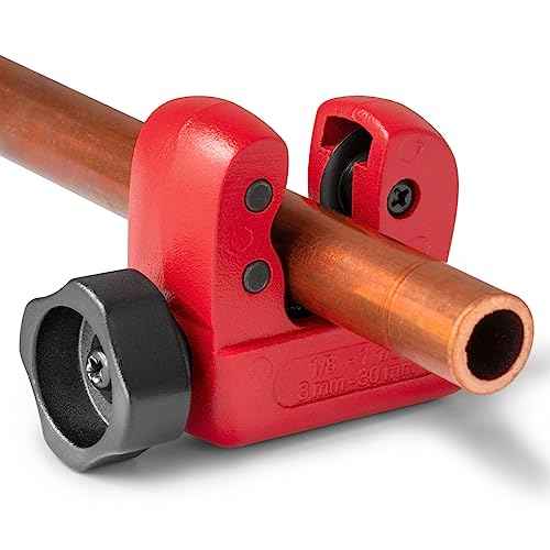 Tubing Cutter 1/8-inch to 1-1/8-inch£¨3-30mm£©Adjustable Zinc Alloy Pipe Cutter for Cutting Copper and PVC Tubing