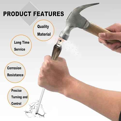 Utoolmart Slotted Impact Screwdriver 10 Inch Keystone Demolition Driver Magnetic 1Pcs