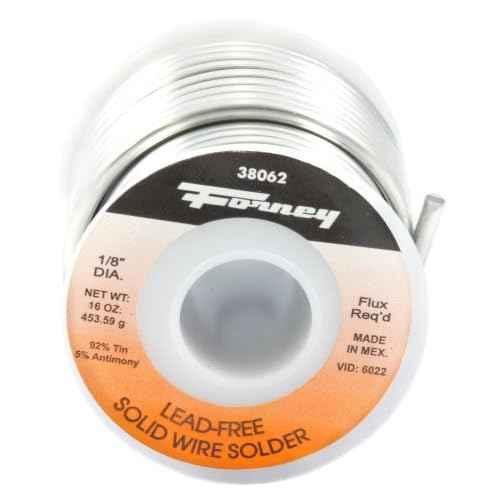 Forney 38060 Solder LF Solid 1/8", 4 oz.,Silver