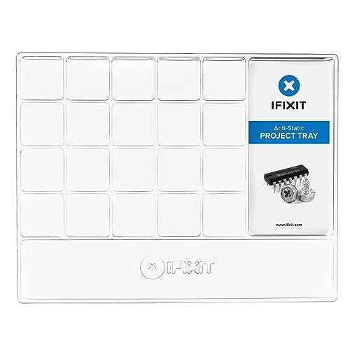 iFixit Anti-Static Project Tray - Small Parts and Screws Holder for Organization