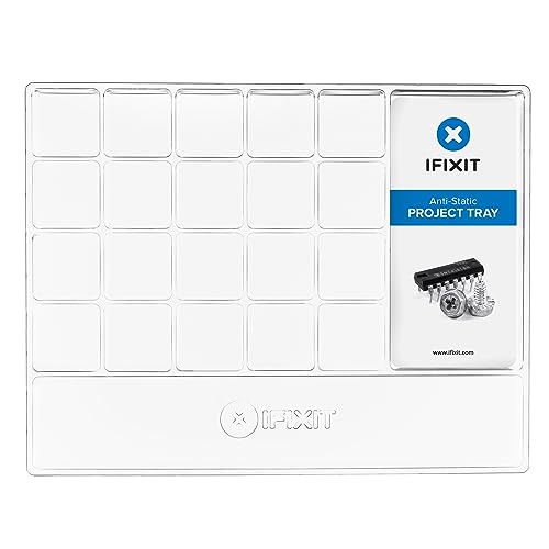 iFixit Anti-Static Project Tray - Small Parts Organizer 11 x 8.5 x 0.5 in