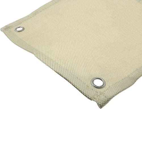 ZYAMY Hands-Free Heat Shield Welding Pad High Temp Heat Resistant Cloth Fiberglass Blanket Protective Fire Resistant Mat 12''x12''