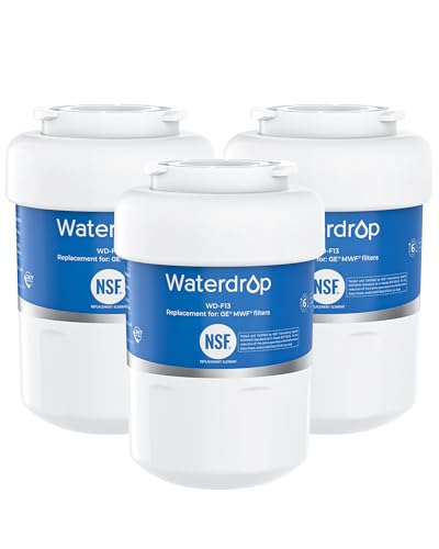 Waterdrop WD-F13 3-Pack Refrigerator Water Filter Replacement for GE® MWF®