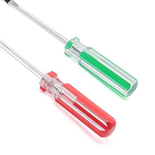 Piutouyar Magnetic Screwdriver Set 2 PCS, 3 Inch Steel Shaft Magnetic 5mm Phillips and Flat Head Tips Screwdriver for Computer Repairing, Automobile Tools and Home Appliances