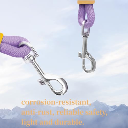 4 Pack Zinc Alloy Swivel Snap Hooks for Dog Leash, Boat Rope, Keychain - 1.8 Inch