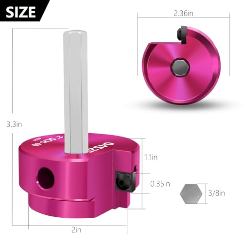 2 Inch PVC Pipe Reamer with Hex Shaft - Plumbing Fitting Saver Tool for Water & Drain Pipes