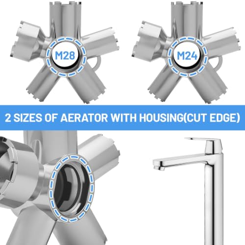 Heavy-Duty Metal Faucet Aerator Removal Kit with Multiple Sizes - Universal Plumbing Tool