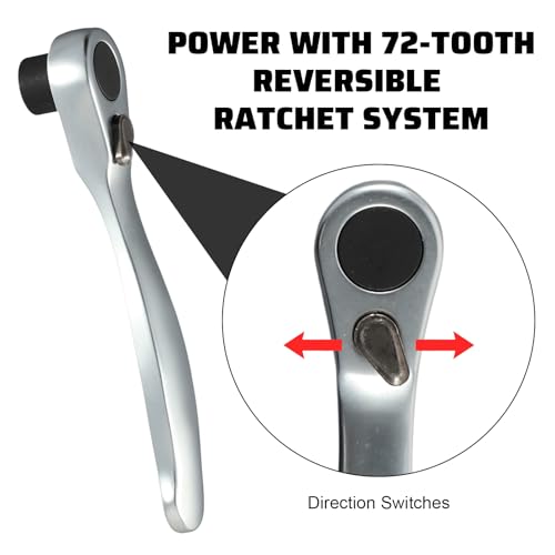 2Pcs 1/4 Mini Bit Ratchet, Micro Ratchet 72-Tooth Ratcheting Bit Driver Repair Tools Wrench Screwdrive for Tight Spaces (Sliver)