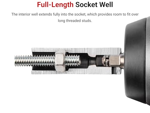 Tekton 1/2 Inch Drive x 3/4 Inch Deep Impact Socket - Impact Wrench Compatible