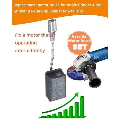 4 PCS Carbon Brushes Compatible for Bosch 1380 GWS 7-115 Angle Grinder 1 619 P02 870 S16G, Brush Replacement Part for Power Tools