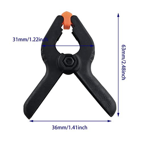 Nylon Spring Clamp JianLing 10pcs 2" Black Plastic Quick Grips Clips Grip Model Making Jewellery Craft Tools